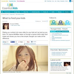 Examples of a Healthy Child's Diet