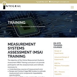 Measurement Systems Assessment Training