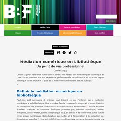 Médiation numérique en bibliothèque