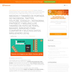 Medidas y tamaños de portada de Facebook, Twitter y Google+ 2014