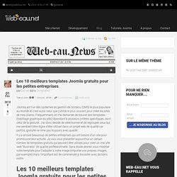 Les 10 meilleurs templates Joomla gratuits pour les petites entreprises