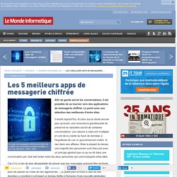 Les 5 meilleurs apps de messagerie chiffrée