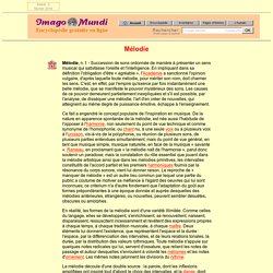 Mélodie (musique).