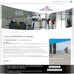 Le Grand MEMENTO du vitrage