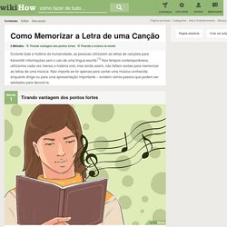 Como Memorizar a Letra de uma Canção: 10 Passos