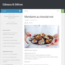 Mendiants au chocolat noir