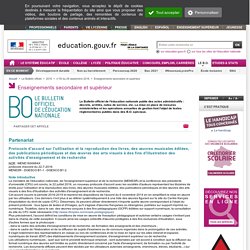Protocole d'accord de l'exception pédagogique, 22 juillet 2016