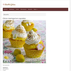 Citron meringué en cupcakes