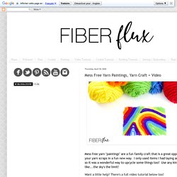 Mess Free Yarn Paintings, Yarn Craft + Video
