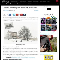Camera metering and exposure explained