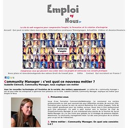 Le métier de Community Manager, c'est quoi ?