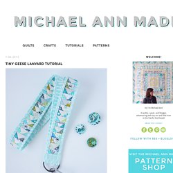 michael ann made.: Tiny Geese Lanyard Tutorial