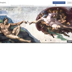 Michelangelo (1508-1512) Adams skapelse (klicka på den interaktiva bilden)