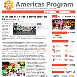 Michoacan self-defense groups celebrate 1st anniversary