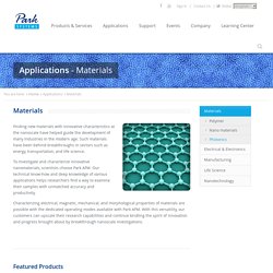 Atomic Force Microscopy Applications (AFM) - Materials