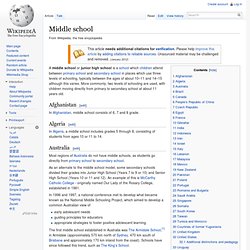 Middle school