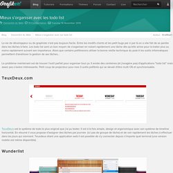Mieux s'organiser avec les todo list