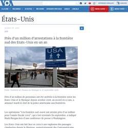 Près d'un million d'arrestations à la frontière sud des Etats-Unis en un an
