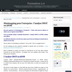 Mindmapping pour l’entreprise : l’analyse SWOT ou AFOM