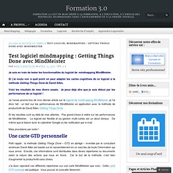 Test logiciel mindmapping : Getting Things Done avec MindMeister