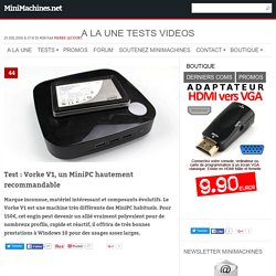 Test : Vorke V1, un MiniPC hautement recommandable