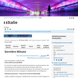 Italie - Ministère de l’Europe et des Affaires étrangères