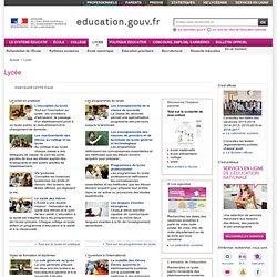 Nouveau Lycée 2011 : Accueil