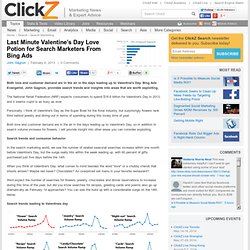 Last Minute Valentine’s Day Love Potion for Search Marketers From Bing Ads
