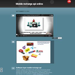 Mobile recharge api online