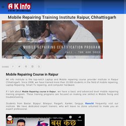 Mobile Repairing Course in Raipur, Chhattisgarh