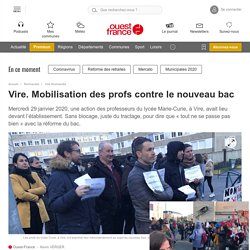 Vire. Mobilisation des profs contre le nouveau bac