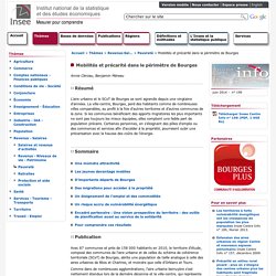 Revenus-Salaires - Mobilités et précarité dans le périmètre de Bourges