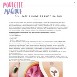 Pâte à modeler (recette)