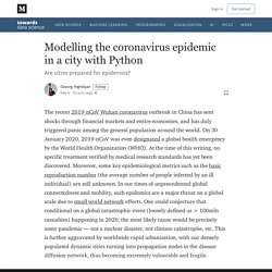Modelling the coronavirus epidemic in a city with Python