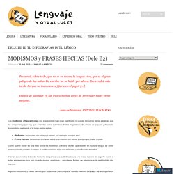 MODISMOS y FRASES HECHAS (Dele B2)