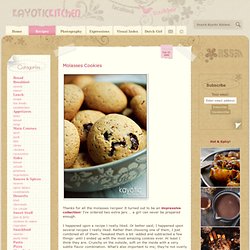 Molasses Cookies