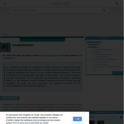 mondialisation
