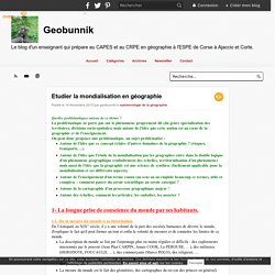 Etudier la mondialisation en géographie