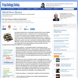 Do You Have a Money Disorder?
