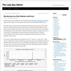 Monitoring Linux Disk Statistics with Cacti