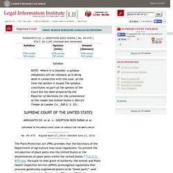 MONSANTO CO. v. GEERTSON SEED FARMS