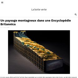 Un paysage montagneux dans une Encyclopédie Britannica