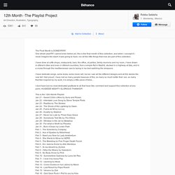 12th Month -The Playlist Project on Behance