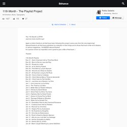 11th Month - The Playlist Project on Behance