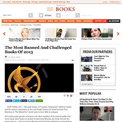The Most Banned And Challenged Books Of 2013
