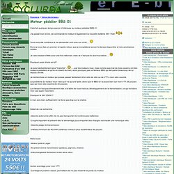 Moteur pédalier BBS 01