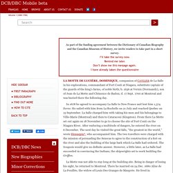 LA MOTTE DE LUCIÈRE, DOMINIQUE – Volume I (1000-1700)