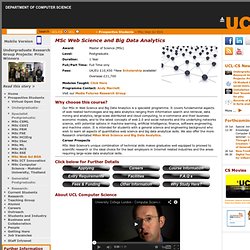 MSc Web Science and Big Data Analytics
