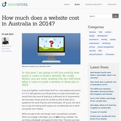 How much does a website cost in Australia in 2014?