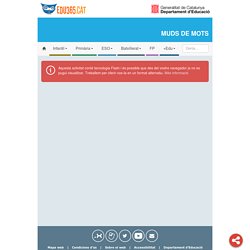 Muds de Mots. Vocabulari per nivells i blocs temàtics